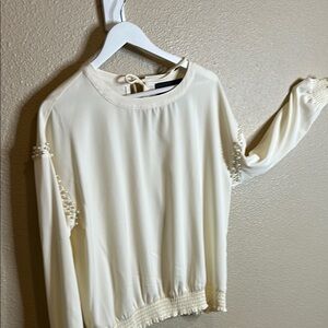 Elegant Cream Women's Top